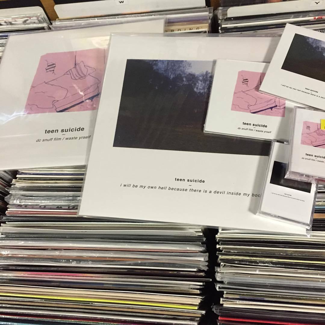 Lunchbox Records on Tumblr: TEEN SUICIDE stuff out tomorrow on CD/LP/tape  on @runforcover
