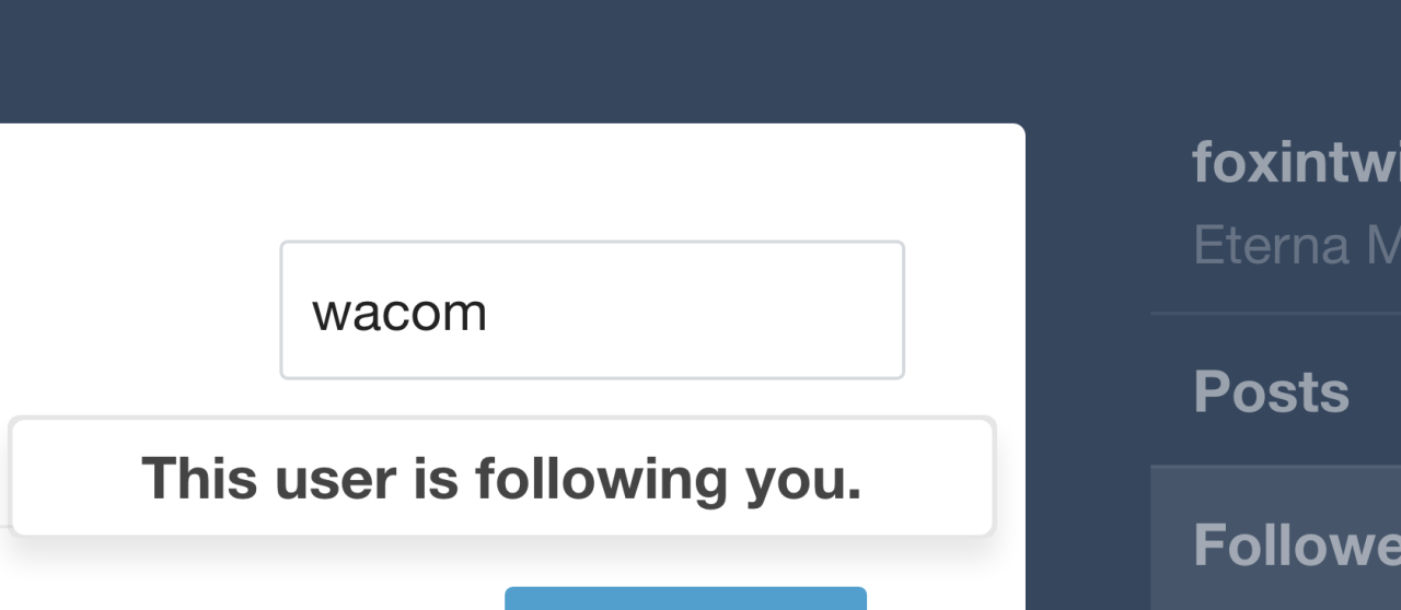 Fun fact: Wacom has been following me for a few years now (yes, the official company