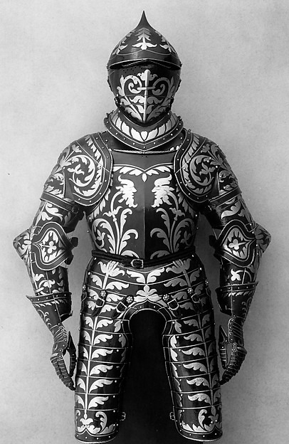 historyarchaeologyartefacts:Half armor (17 kg, helmet 2,5 kg), Austria 1560[406x624)