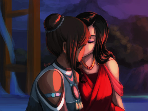 yinza:  I needed to draw Korrasami because I have so many feels TOO MANY FEELS. I AM SO HAPPY WITH HOW THIS SHOW ENDED. My beautiful bi girls I am so happy for you.  ; u; <3 <3 <3 <3