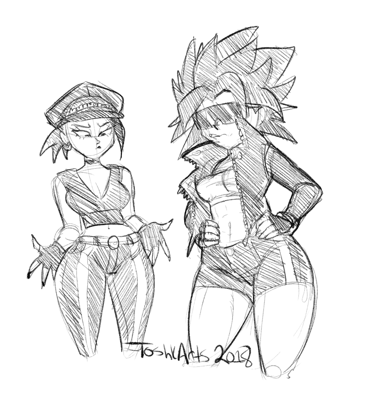 toshkarts: Y’all been waiting a long time for this but here they are:Biker Caulifla