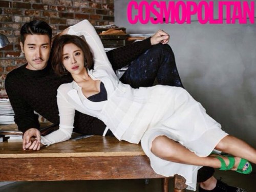 Hwang Jung Eum, Park Seo Joon, Siwon (Super Junior), Go Joon Hee Для Cosmopolitan 10/2015