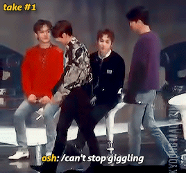 sefuns: SeBaek reenacting a scene from 100 Days My Prince, under the watchful eye of the director Ky