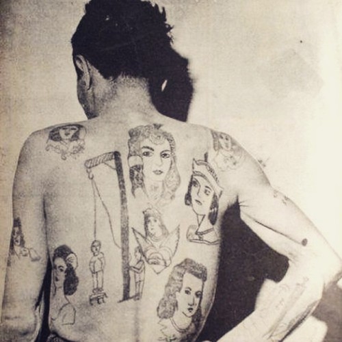 reorientmag:Tattoos … (Iran, mid-20th century)