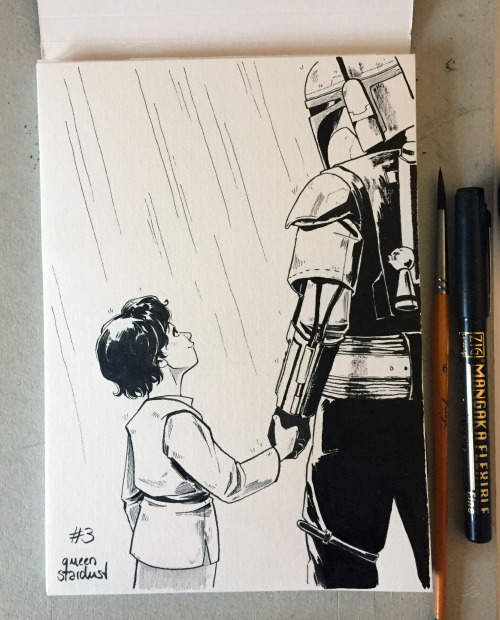 queenstardust: Inktober Day #3Don´t talk to me about Boba and Jango Fett