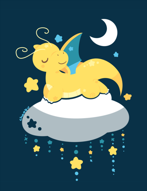 chaobu: Goodnight, Dragonite! Here it is at Redbubble☆Art Blog ☆ Redbubble ☆