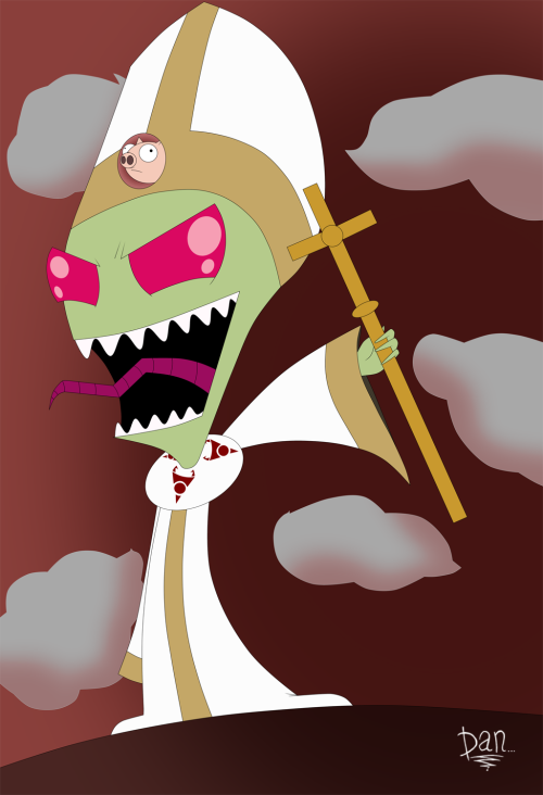 Based on this: http://a.tumblr.com/tumblr_msrvdniTN21qj43juo1.mp3#_=_ He will RULE YOU ALL with an IRON PAPACY!!! Done by AmigoDan on a /co/ Drawthread: http://askamigodan.tumblr.com http://amigodan.deviantart.com/ http://www.pixiv.net/member.php?id=47429