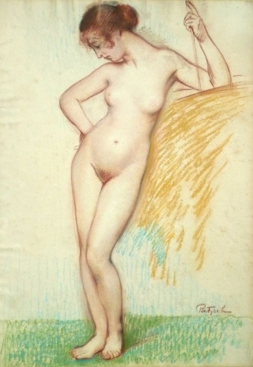 webabstractart:Gustave Poetzsch (1870-1950)Pastel on Paper. 1920 - 47x32 cm.Buy it on my eBay Shop !
