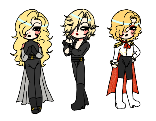 OCs: Mars, Akihiko, KatsukiyoI wanted to do a little progression of their outfits through their care