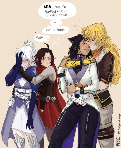 toodrunktofindaurl: The Rose-Xiao Long family has no concept of personal space