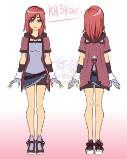 kingdomsaurushearts:  Front and Back view now~ I didn’t realize how many back views I was drawing for the animatic. haha~