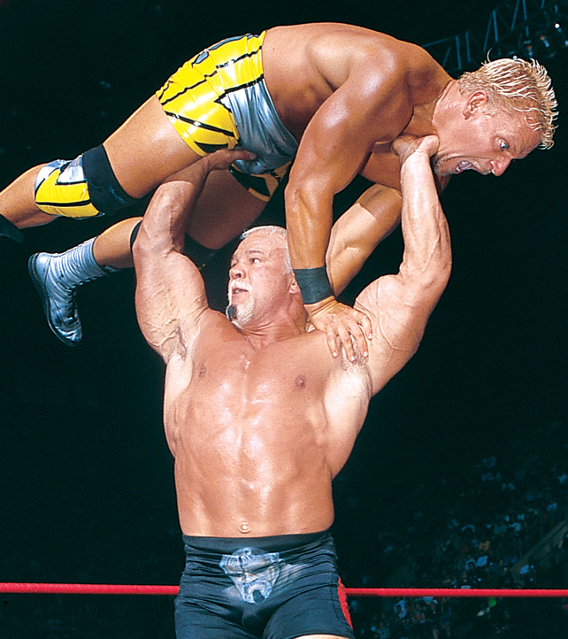 rwfan11:  fishbulbsuplex:  Scott Steiner vs. Jeff Jarrett  ….that look on Jeff’s