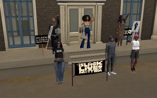 gypsybruja: Even in the Sims, we said what we said… Black Lives Matter  