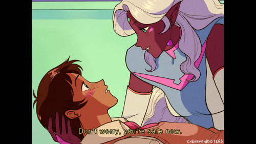 cherryandsisters:allurance magical girl au where allura is the local magical girl and lance is her c