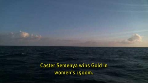 Wind speed 7.0 m/s. Sea temp: MM °C, air temp: MM °C. #castersemenya