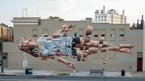 (via Beautiful ‪‎mural‬ entitled ‘Float’ by James Bullough for the Richmond Mural Projec