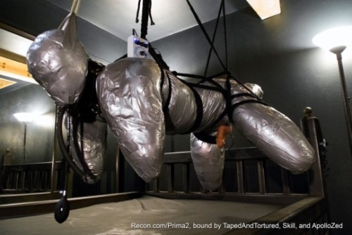 wolfybound:  2bhelpless:  Just a helpless object.  Might be suspended for an hour or a week.   ohh my god.. i came o.o”