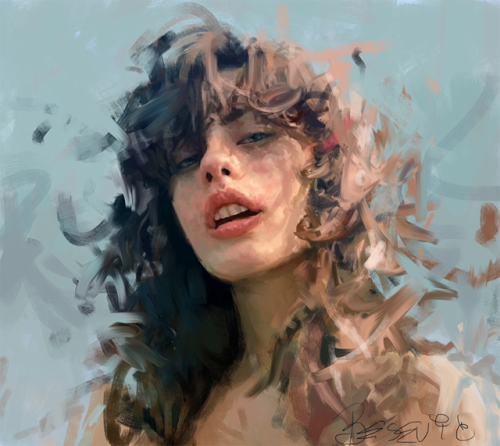 Digital portrait studies by Ivana Besevic, from Paris, France.| Exquisite art, 500 days a year. |