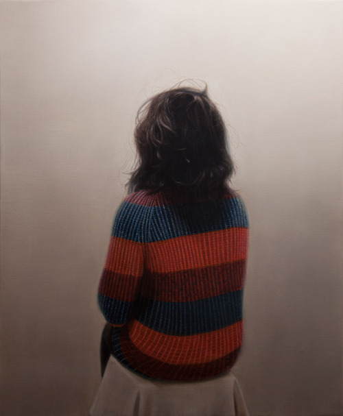 misswallflower: Daniel Coves, “Back Portraits”, Oil on linen