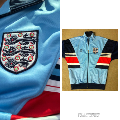 Louis Tomlinson Fashion on X: Louis is wearing a Wales Bonner Percussion  Logo-Embroidered Recycled-Jersey Track Jacket on his photoshoot for Dork  Magazine (@readdork). This jacket takes cues from the '70s with its