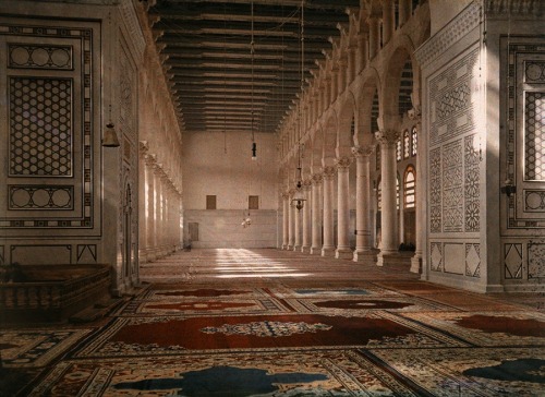 Empty Chairs A quiet mosque in Palestine, 1926. PHOTOGRAPH BY JULES