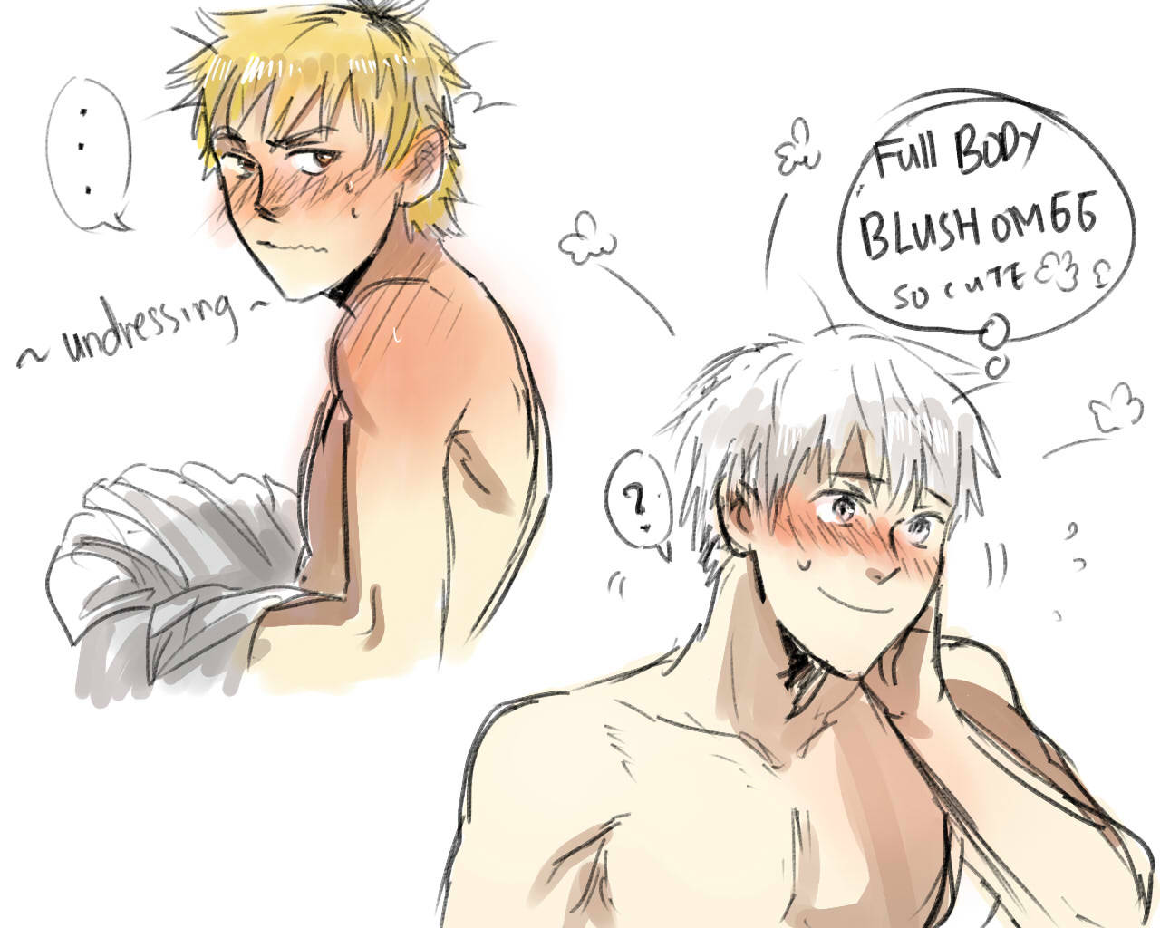 qouinette-not:  uHMself-indulging KaneHide scribbles..?? anatomy practice perhaps..?i