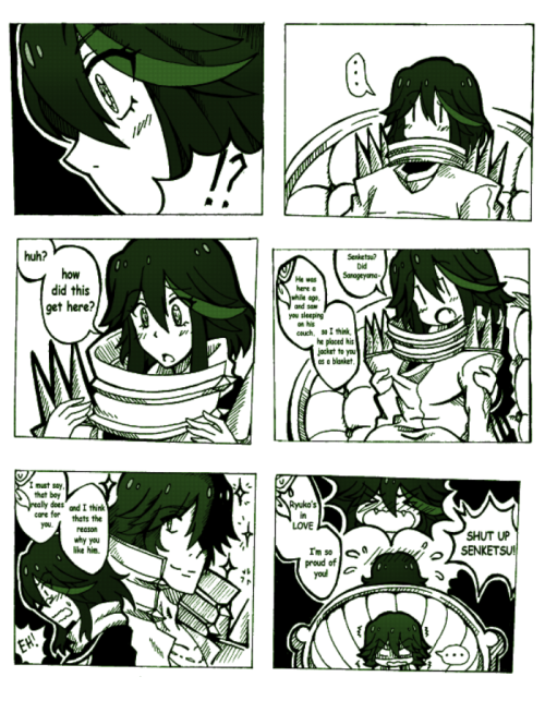 askme-ryuko:  Sorry if I’m not been active lately and answering some questions, my pen has been possessed by a demon so I’ll try to fix it.. In the mean time, I’ll be posting some of this cute comics of this two dorks. 
