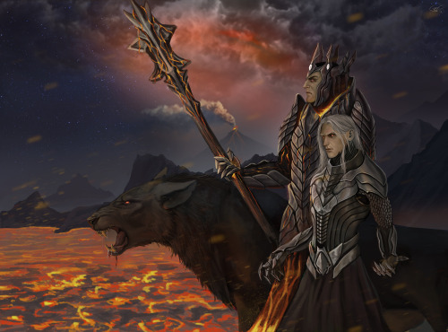 Melkor, Sauron and CarcharothDid this as my final project before I graduated, had to scale down the 