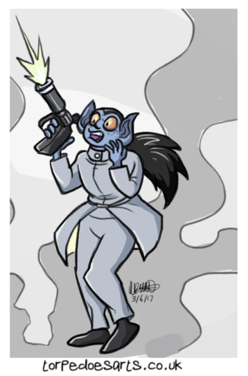 torpedoesarts:Rania trying to hit a target. (My character)