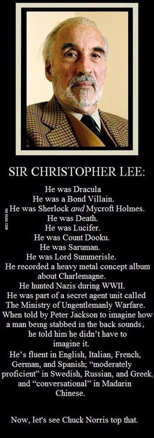 missmeggo929:  penthesilea1623:  RIP Sir Christopher