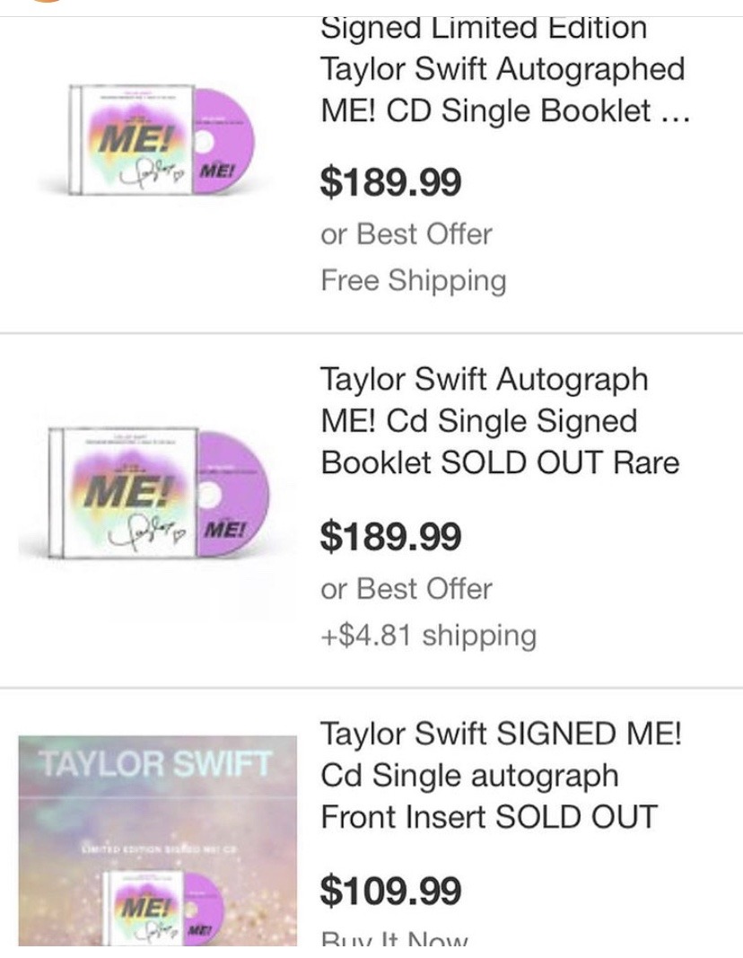 Limited Edition: Taylor Swift - ME! CD (Signed!)