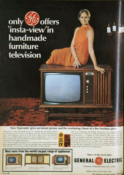 vivatvintage:  Furniture television, 1968 