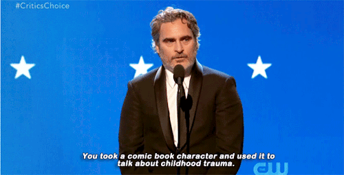 captainpoe:Joaquin Phoenix wins Critics Choice Award for Best Actor for Joker!