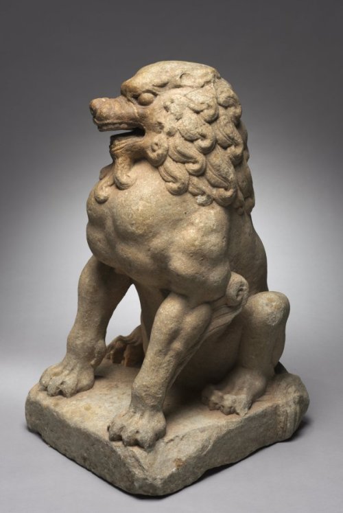 Guardian Lion, c. 600, Cleveland Museum of Art: Chinese ArtSize: Overall: 78.8 cm (31 in.); Base: 49
