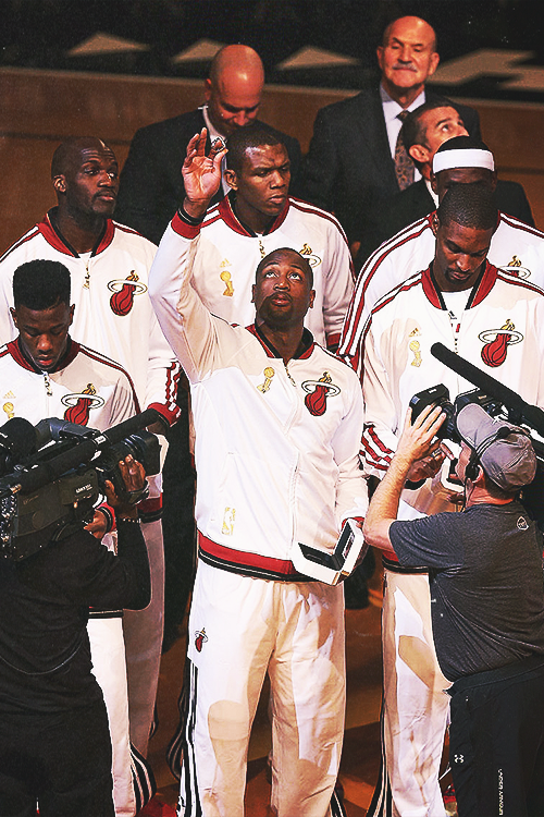 -heat:  13 points, 4 rebounds, and 3 RINGS 