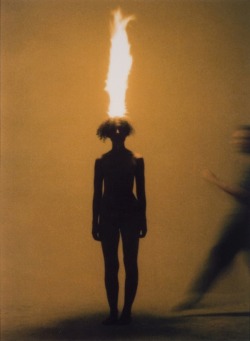 gallowhill:  Artist as Combustible, 1986 by Jana Sterbak