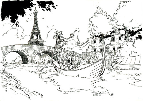 Illustrations I did for the end credits of Asterix and the Vikings.