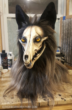 clockworkcreature:  Skullfaced fox head,