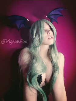 Morrigan Aensland cosplay test!Self shot