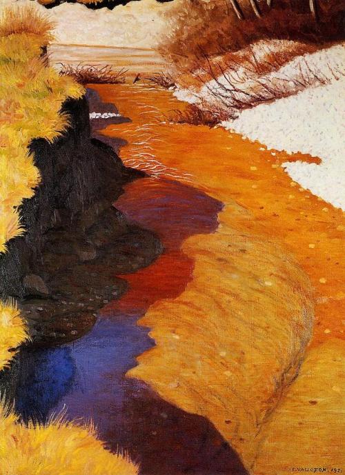 artist-vallotton: View of Cagne from Horseback, Felix Vallotton Medium: oil,canvas