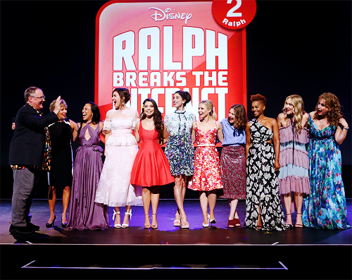mickeyandcompany:The Disney Princesses’ voice actresses at the D23 Expo. They are set to repri