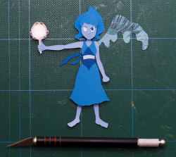 plaidcushion:  Lapis was hardcore and left me with SO MANY QUESTIONS  So here she is in paper