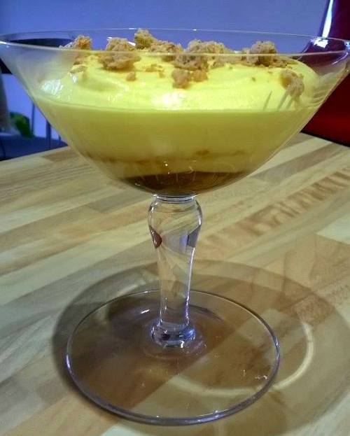 the-fairy-cream: Mascarpone cream with amaretto biscuit and coffee.