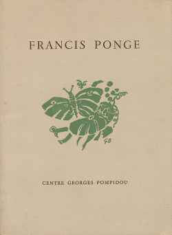 garadinervi:Francis Ponge: Peintures, Livres,