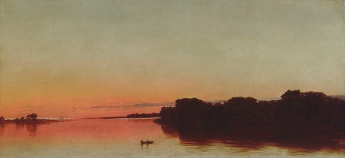 Twilight on the Sound, Darien, ConnecticutJohn Frederick Kensett (American; 1816–1872)1872 Oil on ca