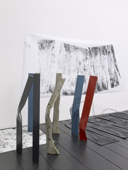 mentaltimetraveller:  NORA SCHULTZThe tripod’s escapeat Isabella Bortolozzi Galerie2014