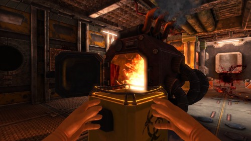 ariyous-dusk-mod:  the-goddamn-doomguy:  notdracon:  viscera cleanup detail, the only game that lets you clean up the aftermath of a sci-fi fps if you can get the damn bucket into the incinerator that is  Somebody actually made a game on what being a