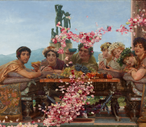 didoofcarthage:Detail from The Roses of Heliogabalus by Sir Lawrence Alma-Tadema 1888 Oil on canvasP