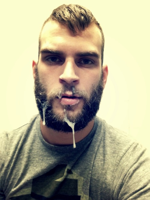 youngmarlborosmoker: Fuck Bearded Boy is so fuckin hot! Seeing this cum rag everywhere.  