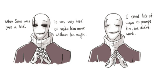 crescentdf:  Gaster :But after that ,Sans had a stomachache because he ate too much ketchup.(´･_･`)Sans :Dad!!!!!!!(  ;ﾟдﾟ)